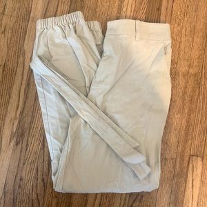 khakis cuffed jeans with belt